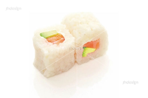 M13.NEIGE ROLL Neige saumon (saumon et avocat enrobés de riz direct)